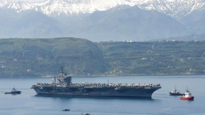 នាវាផ្ទុកយន្តហោះអាមេរិក USS Eisenhower ចូលឈូងសមុទ្រពែក្ស
