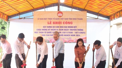 ការសាងសង់ផ្ទះមហាសាមគ្គីចំនួន 60 សម្រាប់គ្រួសារក្រីក្របានចាប់ផ្តើមហើយ។