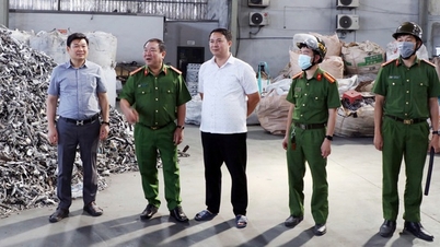 Bac Ninh checks and sets up 24/7 monitoring checkpoints for the transportation of scrap in and out of Van Mon craft village