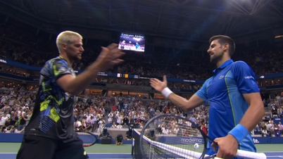 Djokovic's opponent made five double faults in one game