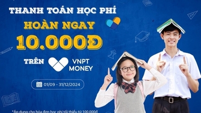 VNPT Money로 현금 없이 수업료 지불 시 편의성과 인센티브 제공