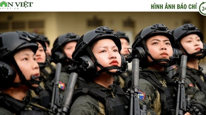 "Bóng hồng" đặc nhiệm hăng say tập luyện cho diễu binh 70 năm CT Điện Biên Phủ