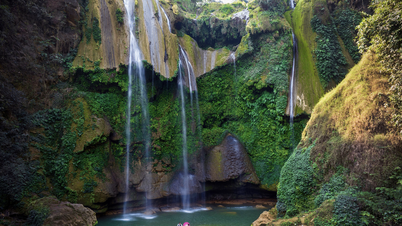 Cascade de la Fée - Nouveau point d'enregistrement au milieu des montagnes et des forêts de Moc Chau