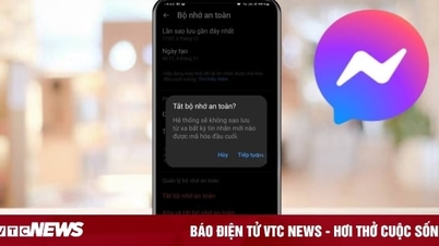 Cách tắt bộ nhớ an toàn trên Messenger
