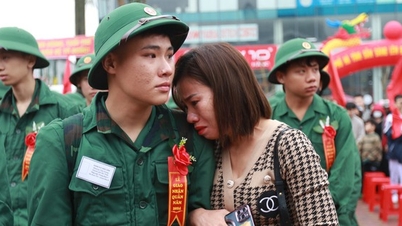 Nhiều hình ảnh cảm xúc tại lễ giao nhận quân ở Hà Tĩnh
