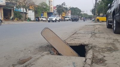 Tiềm ẩn tai nạn từ hố ga