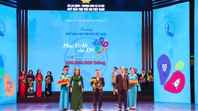 Traphaco's 18th year of accompanying the program "Spring for Children"