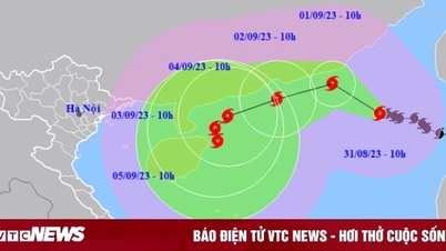 Tin bão số 3 ngày 31/8 và dự báo thời tiết dịp lễ 2/9