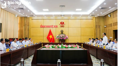 គណៈប្រតិភូអធិការកិច្ចក្រសួងមហាផ្ទៃបានធ្វើការជាមួយខេត្ត Nghe An។