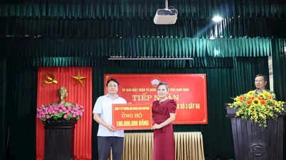 Nam Dinh Provincial Front allocates additional 8.4 billion VND to overcome consequences of natural disasters
