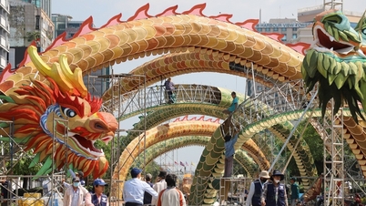 Lộ diện 3 linh vật Rồng đường hoa Nguyễn Huệ Tết Giáp Thìn