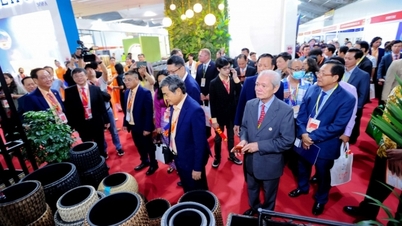 អ្នកទិញអន្តរជាតិចាប់អារម្មណ៍ចង់ស្វែងយល់អំពីផលិតផលឈើរបស់វៀតណាមនៅ VIFA EXPO 2024
