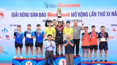 អ្នកឈ្នះនៃការប្រកួតកីឡាវាយកូនបាល់លើតុ Hanoi Moi Newspaper Cup ឆ្នាំ 2024