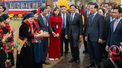 Chủ tịch nước Võ Văn Thưởng cùng Tổng thống Philippines thăm Hoàng thành
