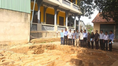 Archaeological excavation at a site in Dong Nai, revealed 2 large rectangular black-gray stone slabs