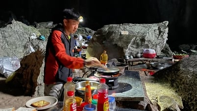 Những bữa ăn bên trong hang Sơn Đoòng