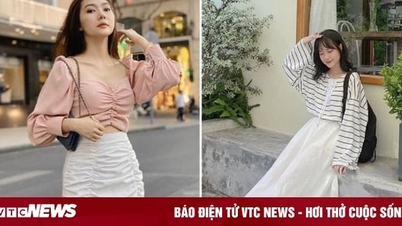 Mách bạn những cách mix đồ với các kiểu chân váy màu trắng tinh tế