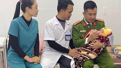 4-month-old baby boy abandoned on a cold night in Nghe An