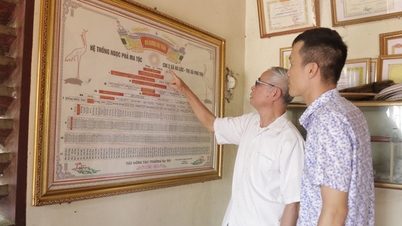 គ្រួសារ Ma នៅ Phu Tho បានបង្ហាញខ្លួនកាលពី 2.322 ឆ្នាំមុន ចាប់ពីសម័យស្តេច Hung ដែលមាន 79 ជំនាន់ជាបុព្វបុរស។