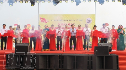 Vu Thu: Opening of the fair to introduce OCOP products; Vu Thu district cake and culinary festival in 2024