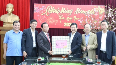 Đồng chí Phó Bí thư Thường trực Tỉnh ủy Hải Dương Lê Văn Hiệu động viên một số đơn vị trực Tết