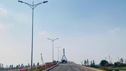 Completed site clearance for Dong Viet bridge approach road through Chi Linh