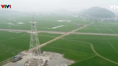 Start pulling the wire of 500kV circuit 3 project
