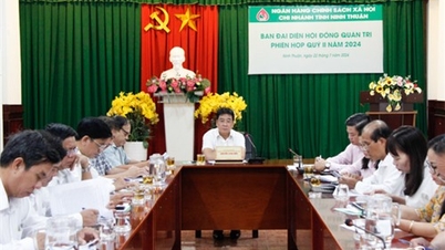ក្រុមប្រឹក្សាភិបាលនៃធនាគារគោលនយោបាយសង្គមខេត្ត Ninh Thuan ដាក់ពង្រាយភារកិច្ចរយៈពេល 6 ខែចុងក្រោយនៃឆ្នាំ 2024