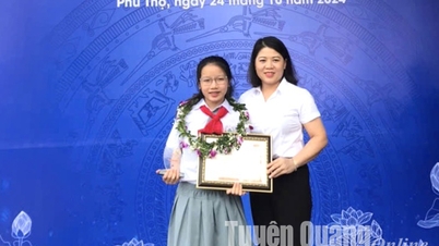 Tuyen Quang មាន​សិស្ស​១​នាក់​ឈ្នះ​រង្វាន់​ទីមួយ​ក្នុង​ការ​ប្រលង​ឯកអគ្គរដ្ឋទូត​វប្បធម៌​អំណាន​ឆ្នាំ​២០២៤។