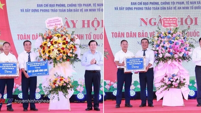 រីករាយទិវាជាតិការពារសន្តិសុខជាតិនៅឃុំ Nghi Hung - Nghi Loc