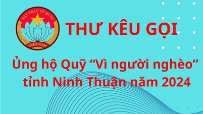 ការអំពាវនាវរបស់ប្រធានគណៈកម្មាធិការរណសិរ្សមាតុភូមិវៀតណាមខេត្តស្តីពីការគៀងគរឧបត្ថម្ភមូលនិធិ “ដើម្បីជនក្រីក្រ” ឆ្នាំ២០២៤