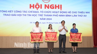 ទីក្រុង Ninh Binh សង្ខេបការងារដឹកនាំការរៀបចំសកម្មភាពរដូវក្តៅសម្រាប់កុមារ។