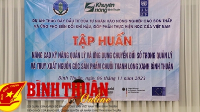 Tập huấn về ứng dụng quản lý sản xuất thanh long xanh