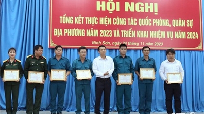 Ninh Son៖ ដាក់ពង្រាយភារកិច្ចការពារជាតិ និងយោធាក្នុងតំបន់ក្នុងឆ្នាំ ២០២៤