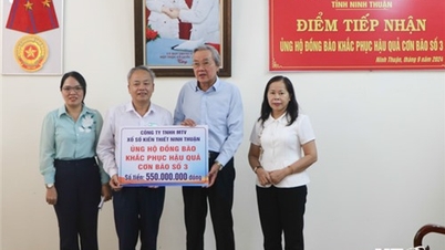 គណៈកម្មាធិការរណសិរ្សមាតុភូមិវៀតណាមនៃខេត្ត៖ ទទួលបានការគាំទ្រសម្រាប់ប្រជាជនជំនះផលវិបាកដោយព្យុះលេខ៣