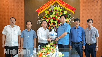 ថ្នាក់ដឹកនាំគណៈកម្មាធិការប្រជាជនខេត្ត បានអញ្ជើញទៅសួរសុខទុក្ខ និងអបអរសាទរទិវាសហគ្រិនវៀតណាម