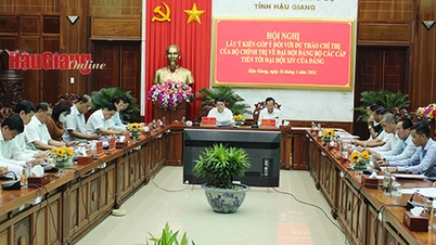 ស្វែងរកយោបល់លើសេចក្តីព្រាងសេចក្តីណែនាំរបស់ការិយាល័យនយោបាយស្តីពីសមាជបក្សគ្រប់លំដាប់ថ្នាក់ឆ្ពោះទៅមហាសន្និបាតបក្សលើកទី១៤