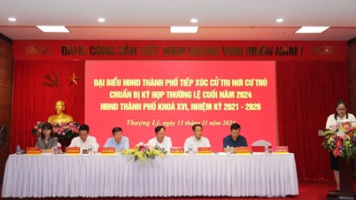 Đại biểu HĐND thành phố tiếp xúc cử tri nơi cư trú chuẩn bị Kỳ họp thường lệ cuối năm HĐND thành phố khóa XVI tại phường Thượng Lý, quận Hồng Bàng