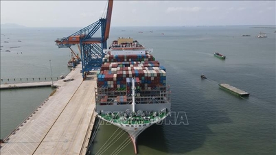 Hafen von Cai Mep empfängt Supercontainerschiff