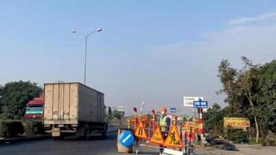 Repairing 2 road and bridge locations on National Highway 5 through Hai Duong
