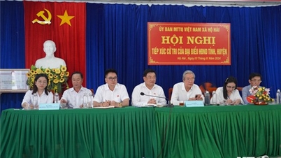 Đại biểu HĐND tỉnh tiếp xúc cử tri tại xã Hộ Hải