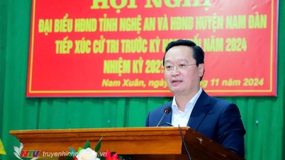 Chủ tịch UBND tỉnh Nguyễn Đức Trung tiếp xúc cử tri tại Nam Đàn