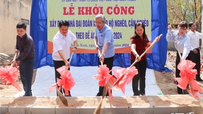 Khởi công xây dựng nhà Đại đoàn kết cho hộ nghèo, cận nghèo năm 2024