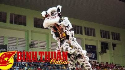 ទស្សនាការសំដែងរបាំតោនៅលើ Mai Hoa Thung។