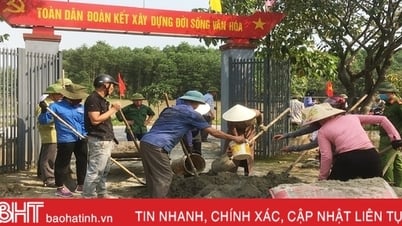 យុទ្ធនាការសាទរក្នុងការកសាងជនបទថ្មីនៅ Cam Xuyen