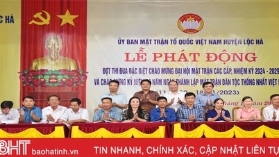 Loc Ha launched emulation to welcome the congresses of the Vietnam Fatherland Front at all levels