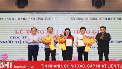 ពិធី​ប្រគល់​រង្វាន់​នៃ​ការ​ប្រកួត​អនឡាញ "ប្រជាជន​វៀតណាម​ផ្តល់​អាទិភាព​លើ​ការ​ប្រើប្រាស់​ផលិតផល​វៀតណាម"