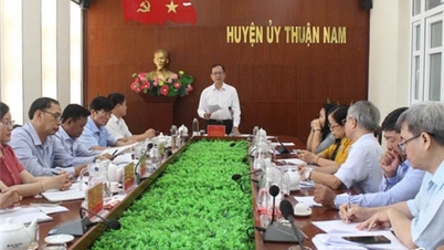 គណៈប្រតិភូត្រួតពិនិត្យឆ្នាំ 2034 របស់គណៈកម្មាធិការបក្សខេត្ត ធ្វើការជាមួយគណៈកម្មាធិការបក្សស្រុក Thuan Nam