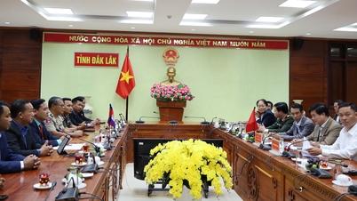 Delegation from Mondulkiri province - Kingdom of Cambodia visited and wished Happy New Year to the leaders of Dak Lak Provincial People's Committee