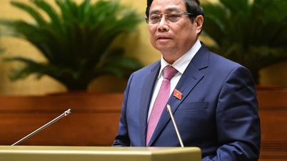 Prime Minister Pham Minh Chinh answers questions before the National Assembly